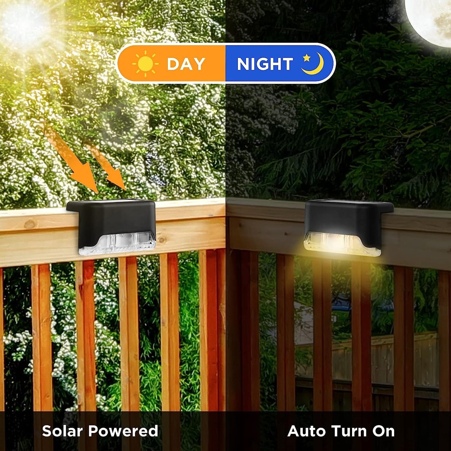 16 - Pack Solar Deck Lights: Waterproof LED Warm Glow for Stairs, Fences & Pathways - Outdoor Lighting Solution - Nourishment Tapestry