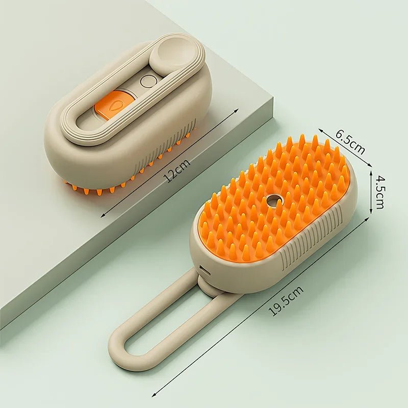 3 - in - 1 Electric Pet Grooming Brush: Steam Clean, Massage & Remove Hair for Dogs & Cats - Nourishment Tapestry