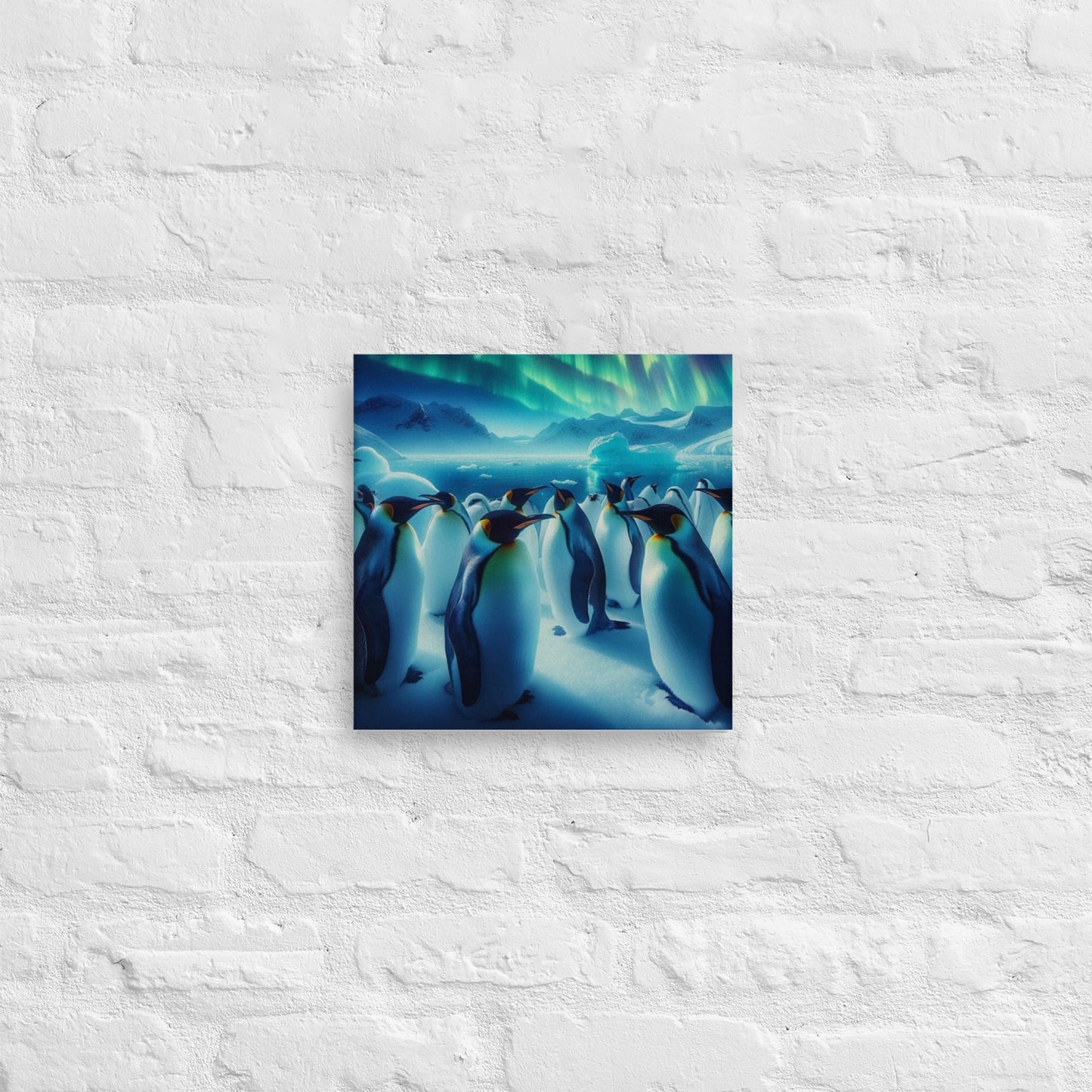 Adorable Penguin Canvas Art: Perfect Decor for Kids & Animal Lovers - Nourishment Tapestry