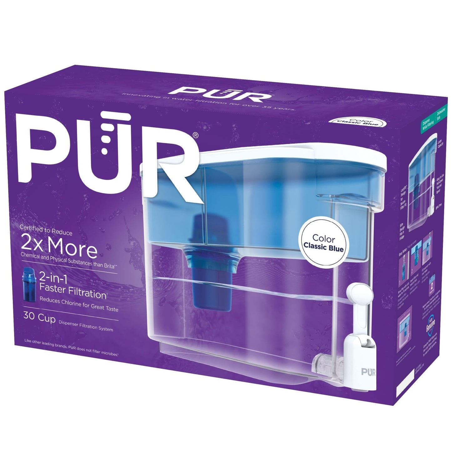 Blue 30 - Cup Water Filtration Dispenser - Stay Hydrated with this Refreshing Filtered Water Dispenser - Nourishment Tapestry