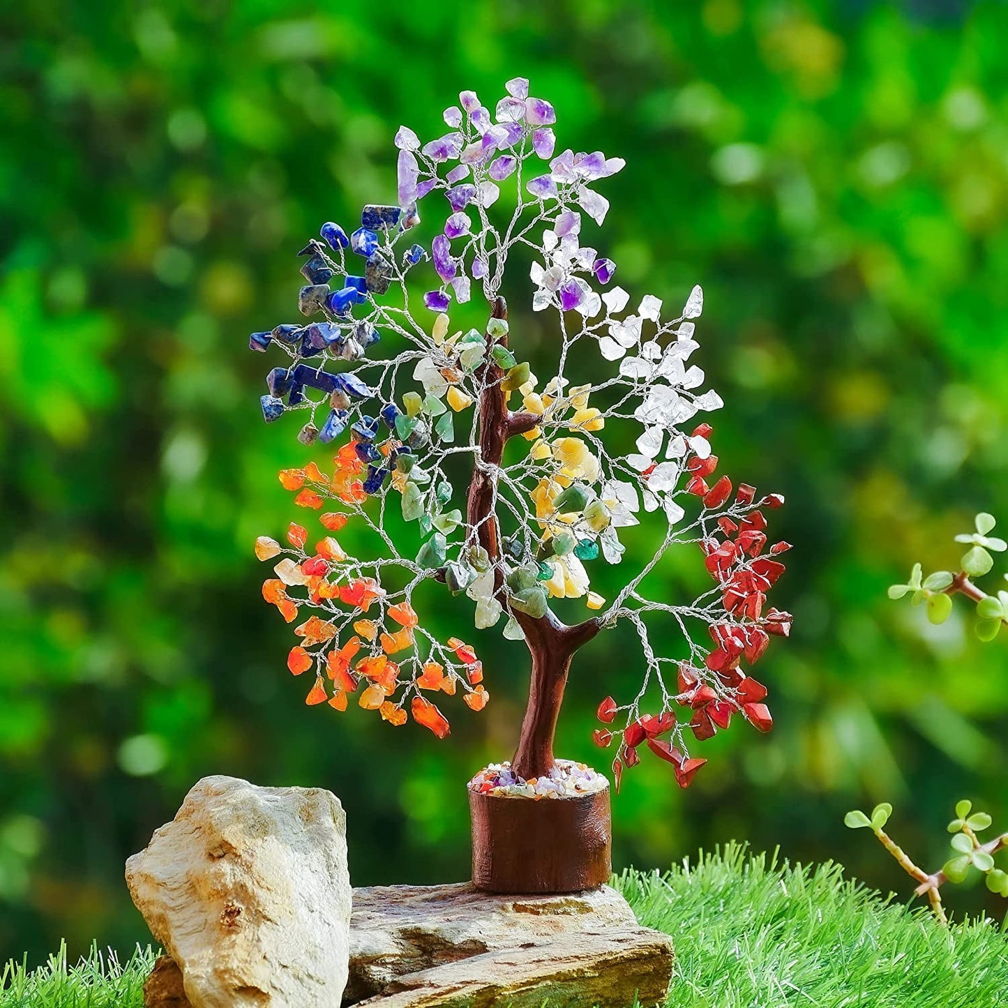 Chakra Tree of Life: Crystal Meditation Decor and Spiritual Gifts for Women - Enhance Your Spiritual Space - Nourishment Tapestry
