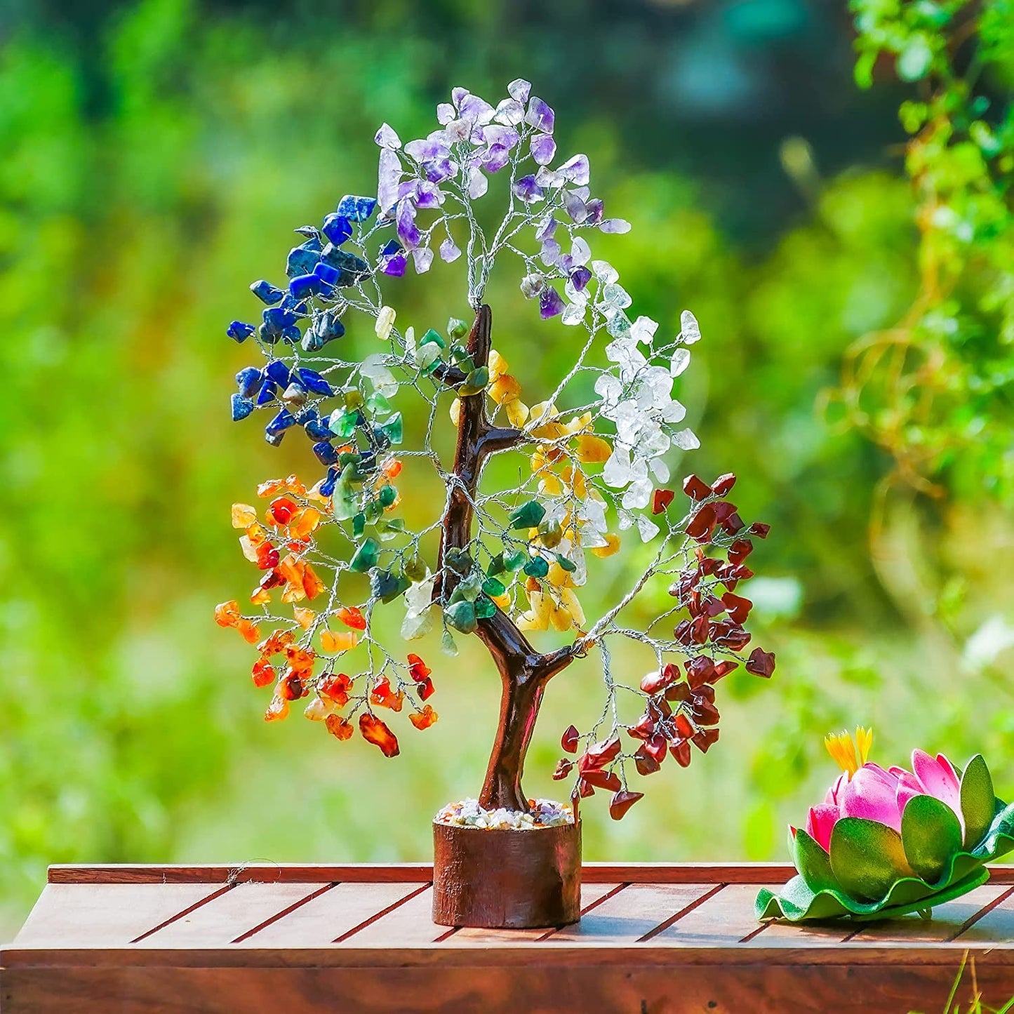 Chakra Tree of Life: Crystal Meditation Decor and Spiritual Gifts for Women - Enhance Your Spiritual Space - Nourishment Tapestry