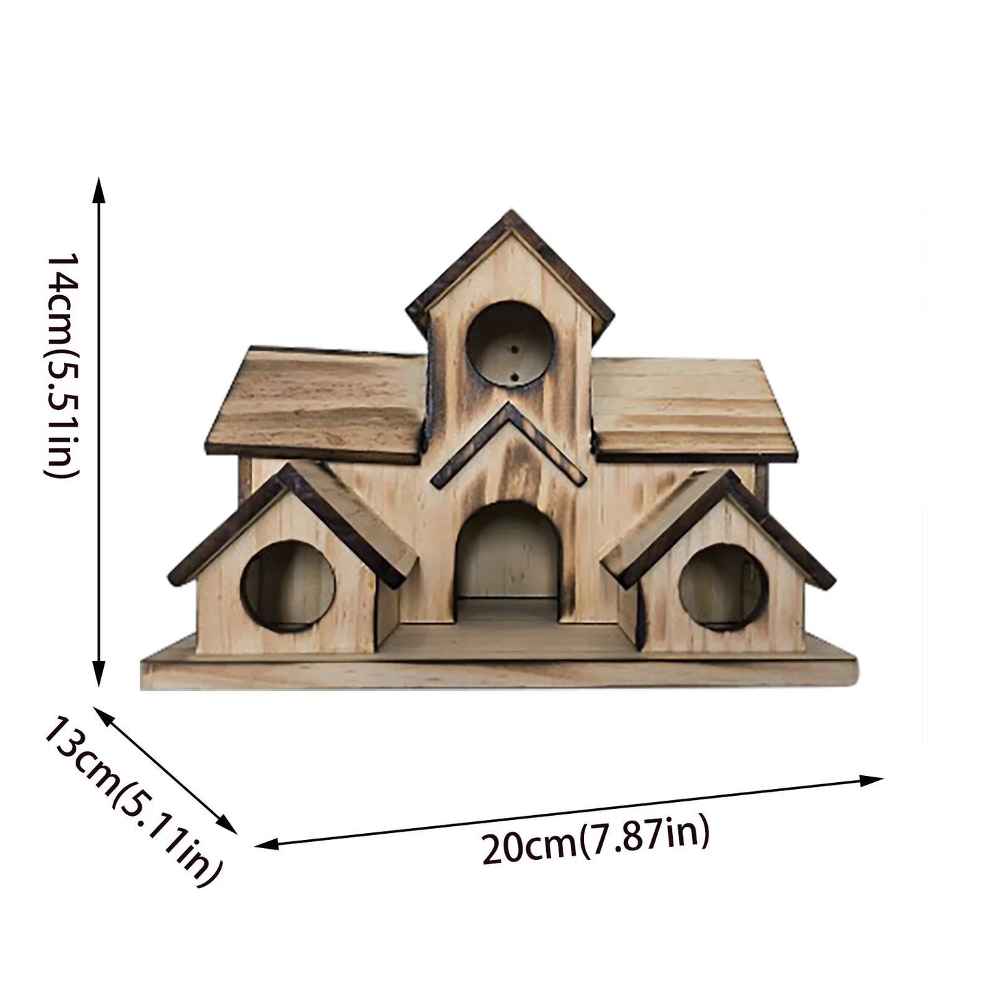 Colorful 6 - Hole Hanging Birdhouse: Attract Birds & Beautify Your Backyard - Buy Now! - Nourishment Tapestry