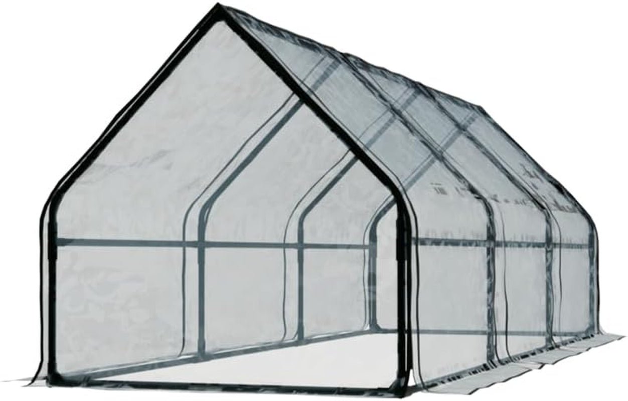 Durable Steel Frame Mini Greenhouse: 270x92x92cm PE Cover Tunnel with Roll - Up Doors - Buy Now! - Nourishment Tapestry