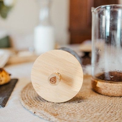 Eco - Chic 34oz French Press Coffee Maker with Bamboo Cork Design - Nourishment Tapestry
