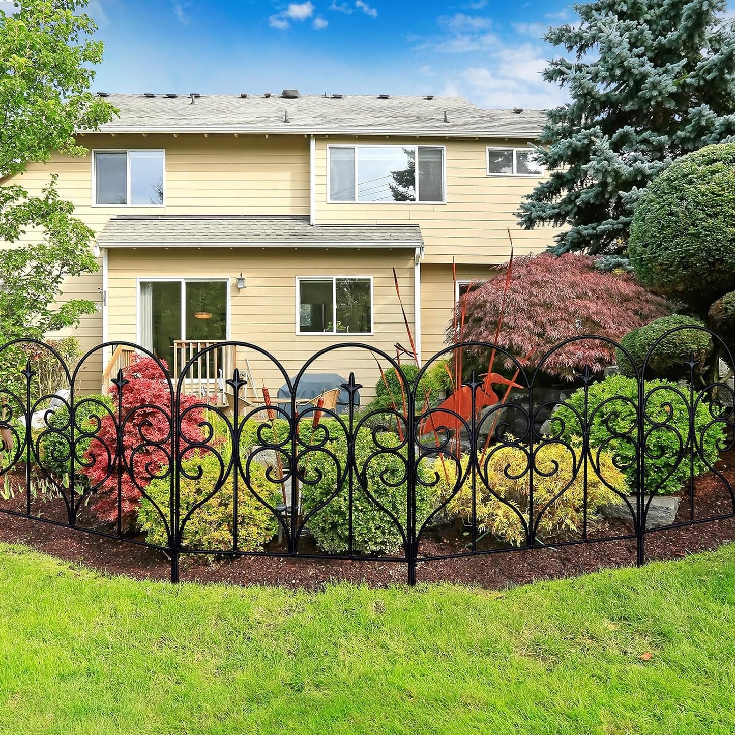Elegant 3M Rustproof Garden Fence: Beautify Your Yard, Patio & Flower Beds - Nourishment Tapestry