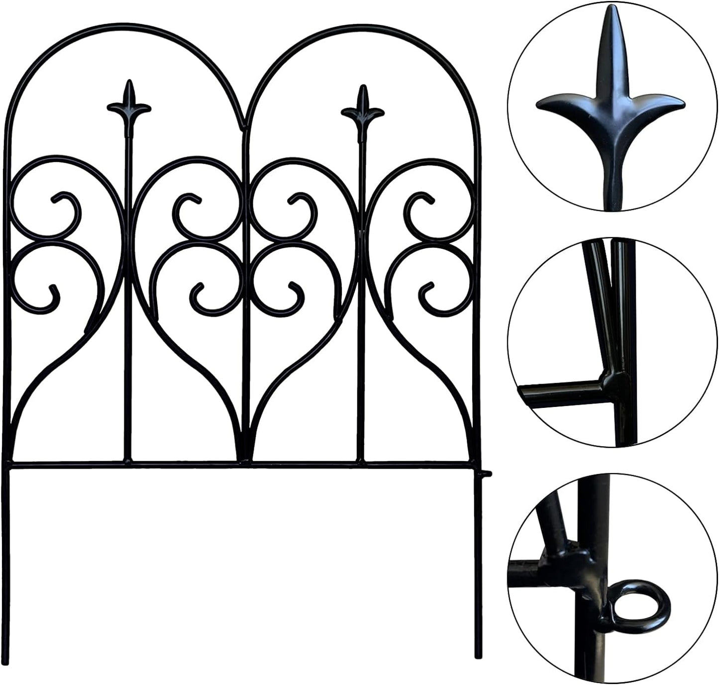 Elegant 3M Rustproof Garden Fence: Beautify Your Yard, Patio & Flower Beds - Nourishment Tapestry