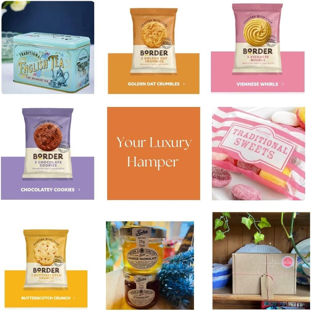 English Breakfast Tea & Biscuit Delight Gift Hamper: Perfect Treat for Tea Lovers - Nourishment Tapestry