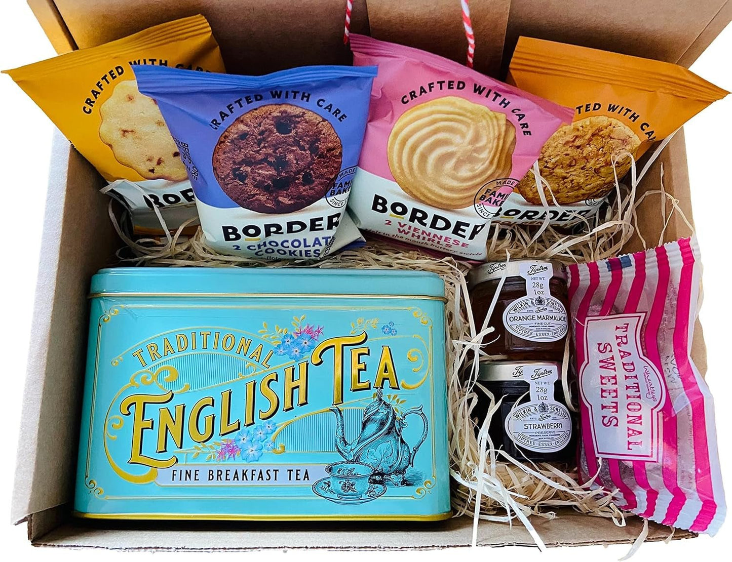 English Breakfast Tea & Biscuit Delight Gift Hamper: Perfect Treat for Tea Lovers - Nourishment Tapestry