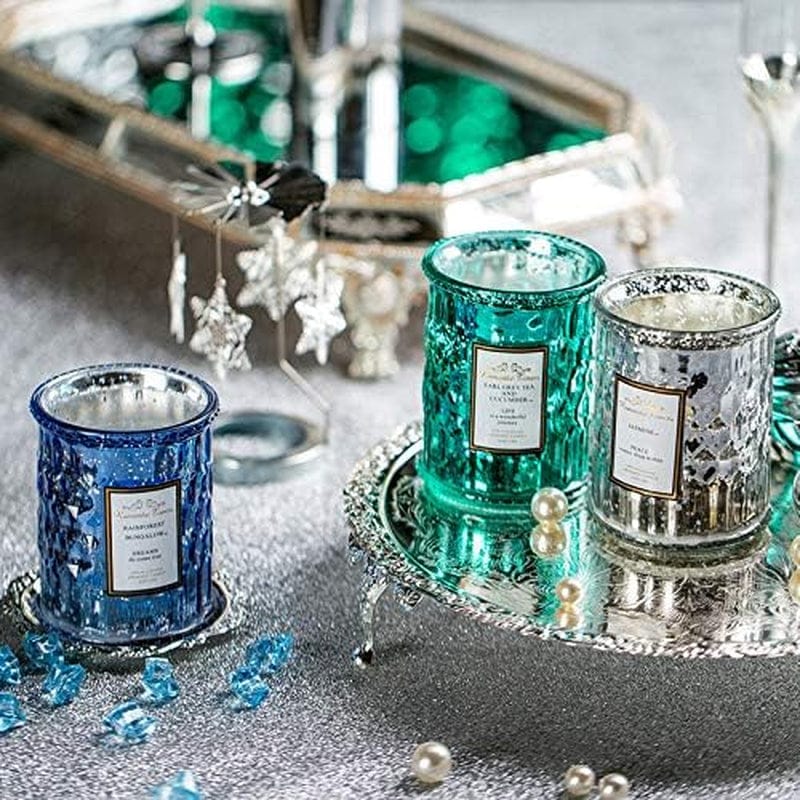 Luxurious Jasmine Scented Candle: 17 Oz Glass Jar, Perfect Gift for Any Occasion - Nourishment Tapestry
