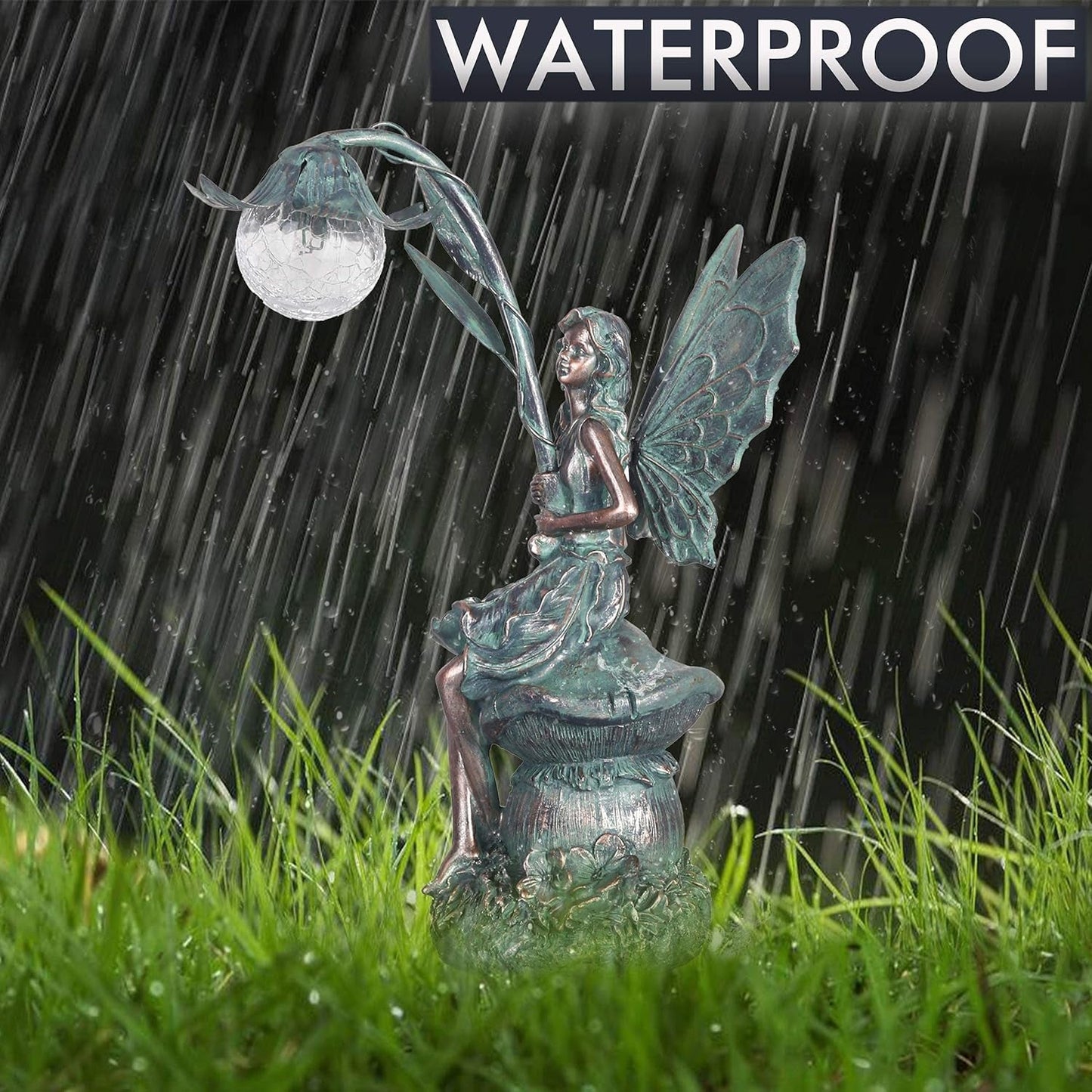 Magical Solar Fairy Garden Statue with LED Lights: Enchant Your Outdoor Space - Nourishment Tapestry