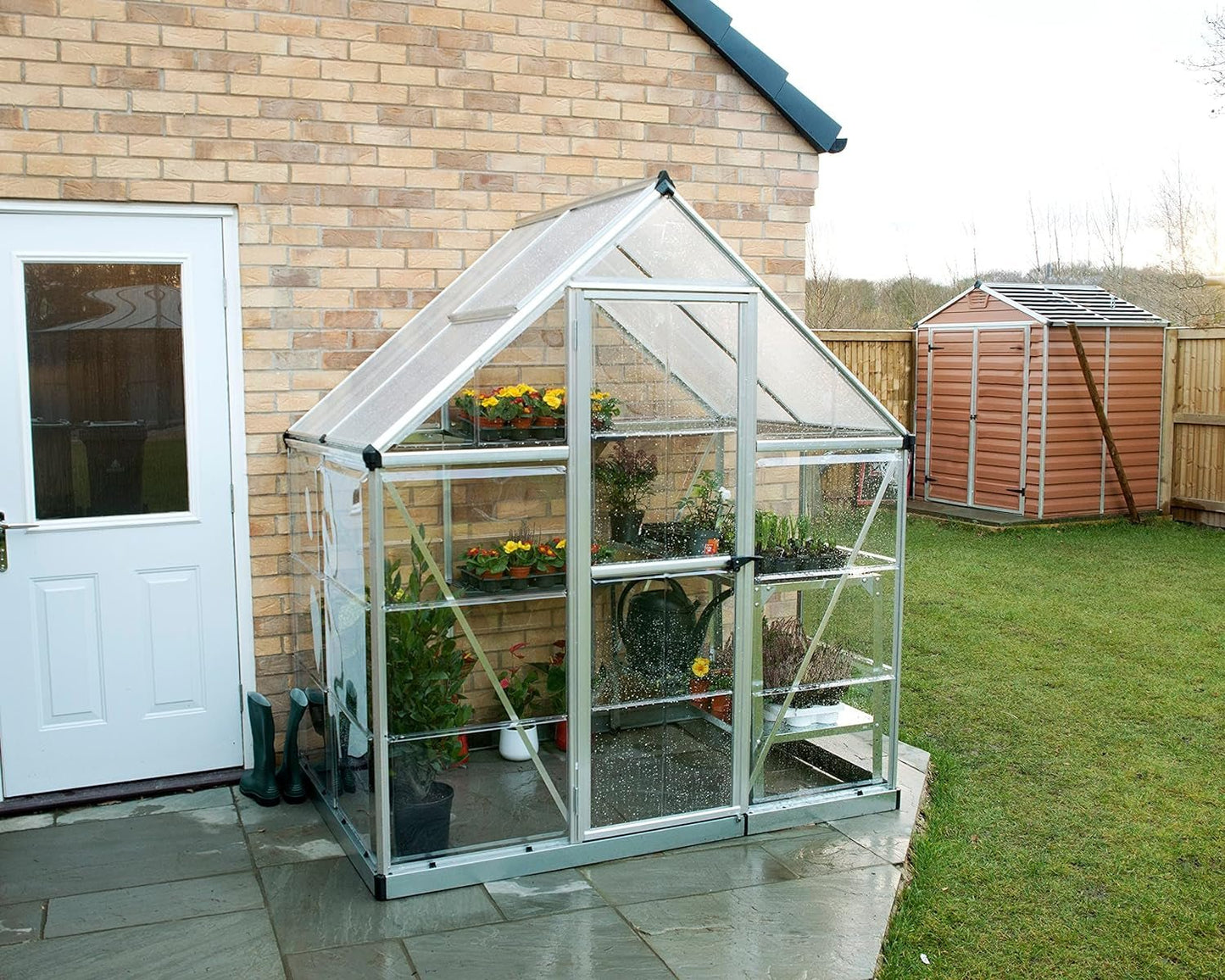 Nature Series Silver Hybrid Greenhouse: 6'x4'x7' Spacious Hobby Garden Sanctuary - Buy Online Now - Nourishment Tapestry