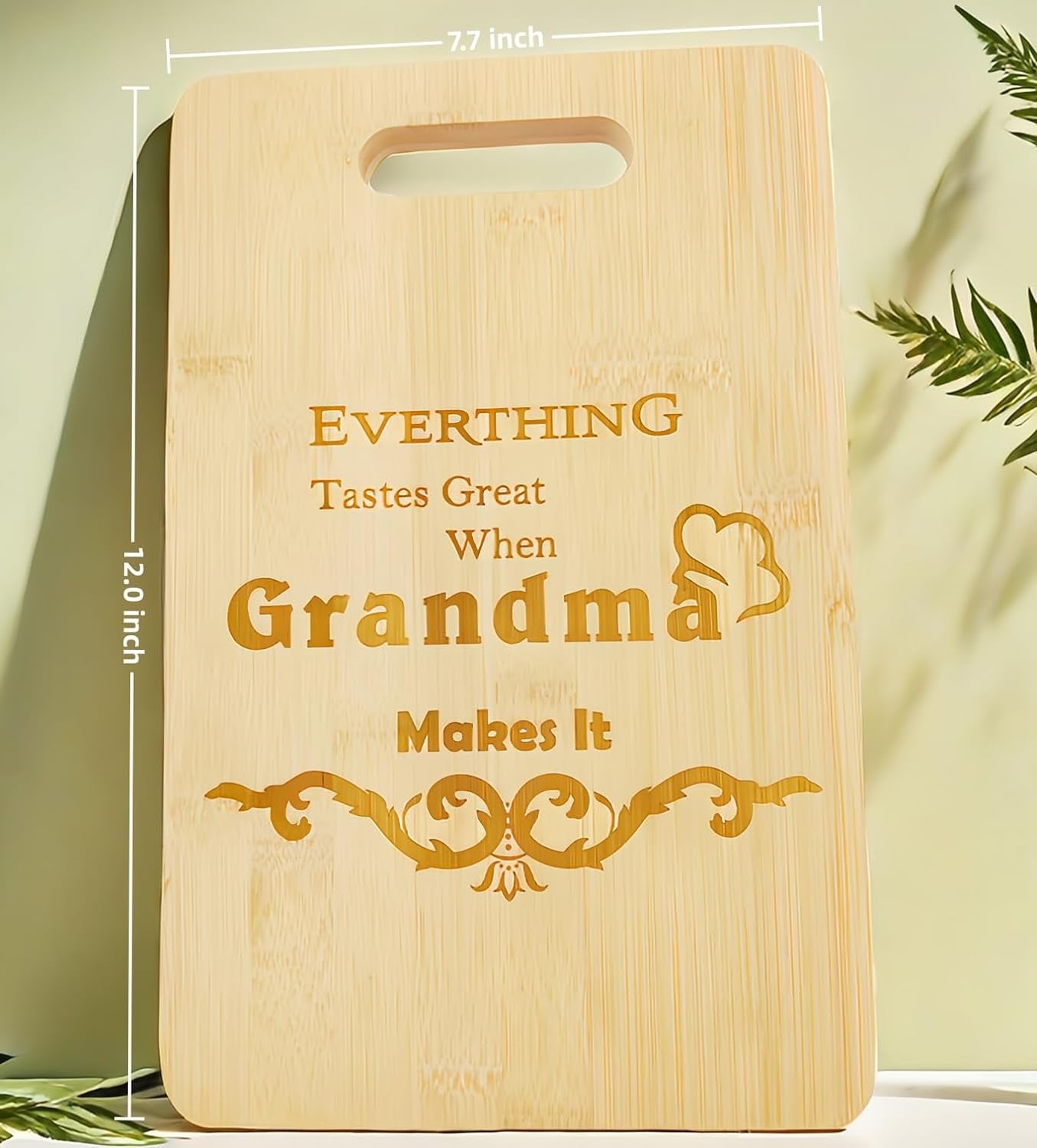 Personalized Bamboo Chopping Board: Engraved Gift for Grandma - Birthday, Mother's Day, Christmas - Nourishment Tapestry