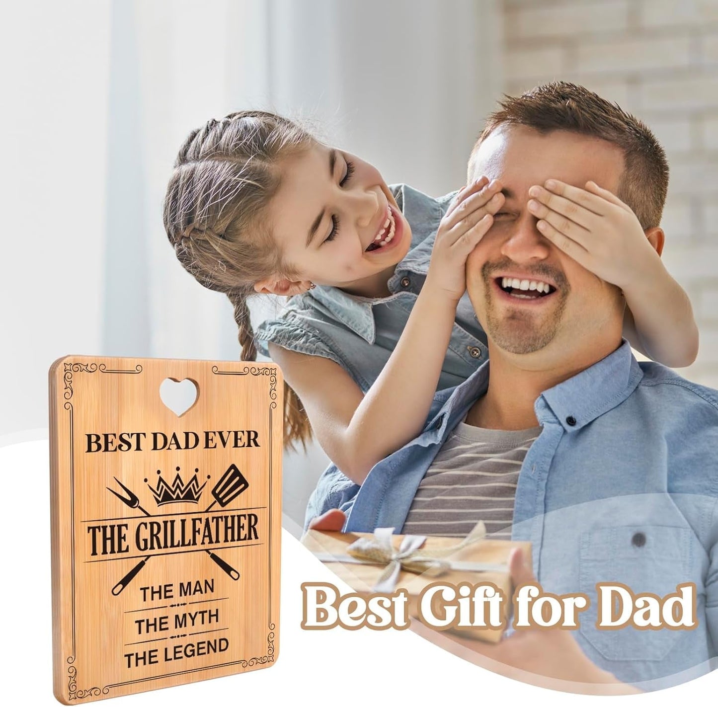 Personalized Bamboo Cutting Board: Engraved Father's Day Gift for Dad - Nourishment Tapestry