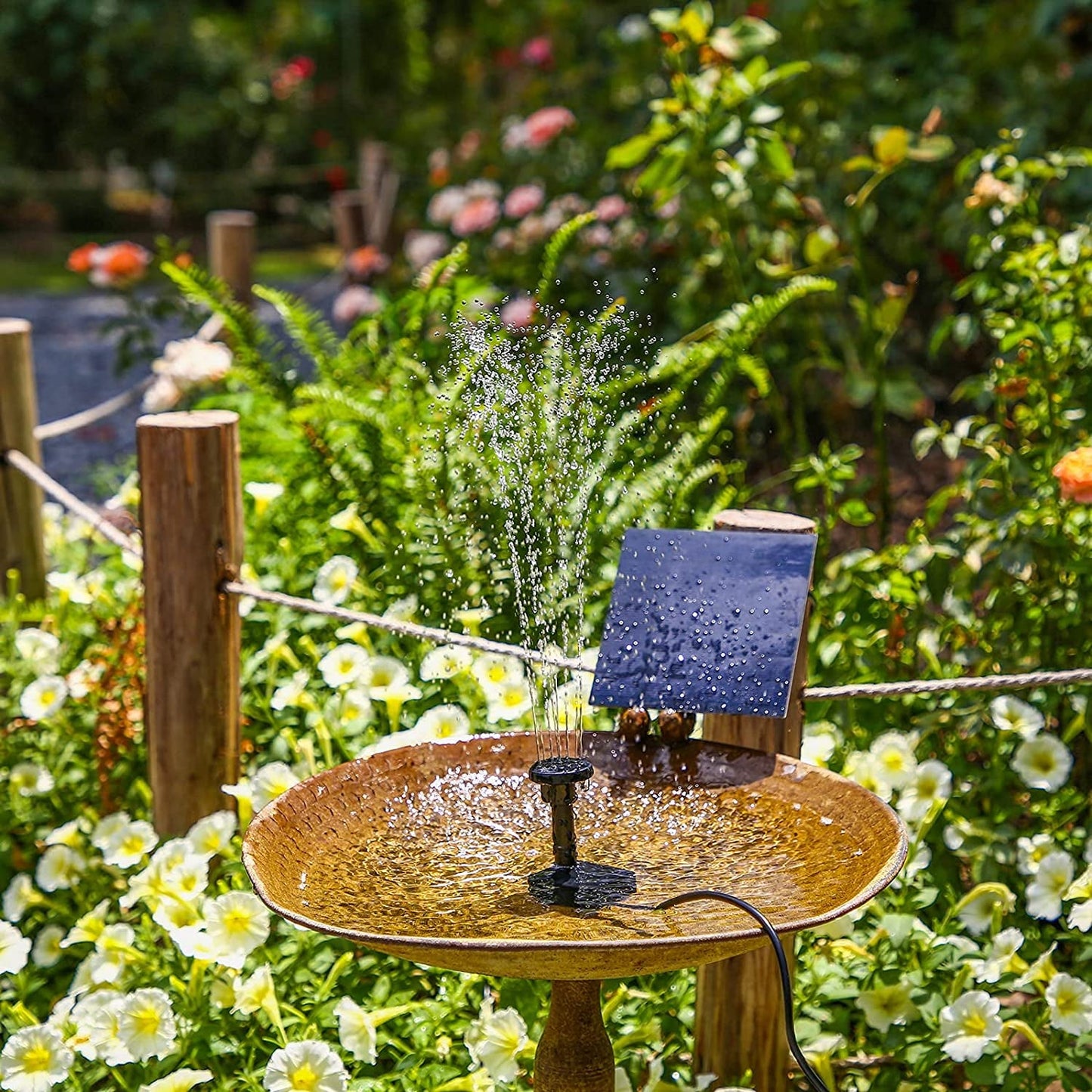Powerful 6 - in - 1 Solar Fountain Pump Kit for Garden & Pond Oasis - Nourishment Tapestry
