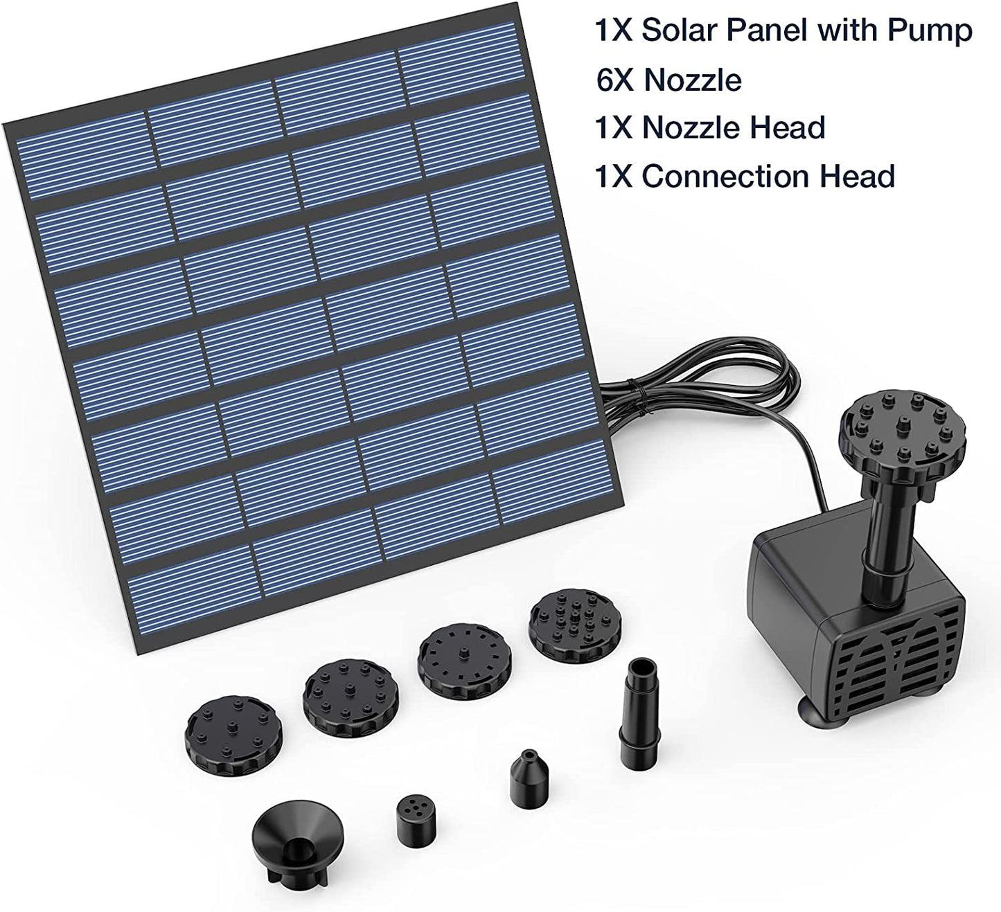 Powerful 6 - in - 1 Solar Fountain Pump Kit for Garden & Pond Oasis - Nourishment Tapestry
