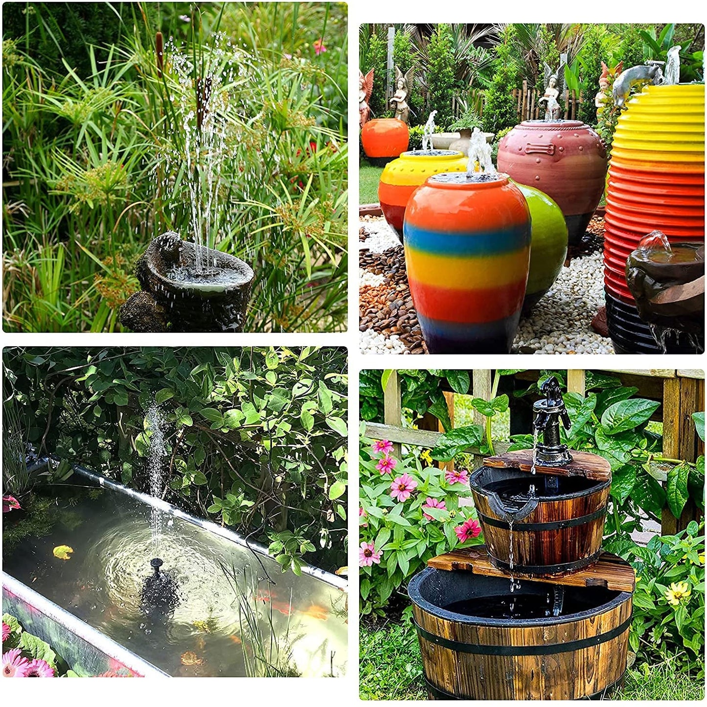 Powerful 6 - in - 1 Solar Fountain Pump Kit for Garden & Pond Oasis - Nourishment Tapestry
