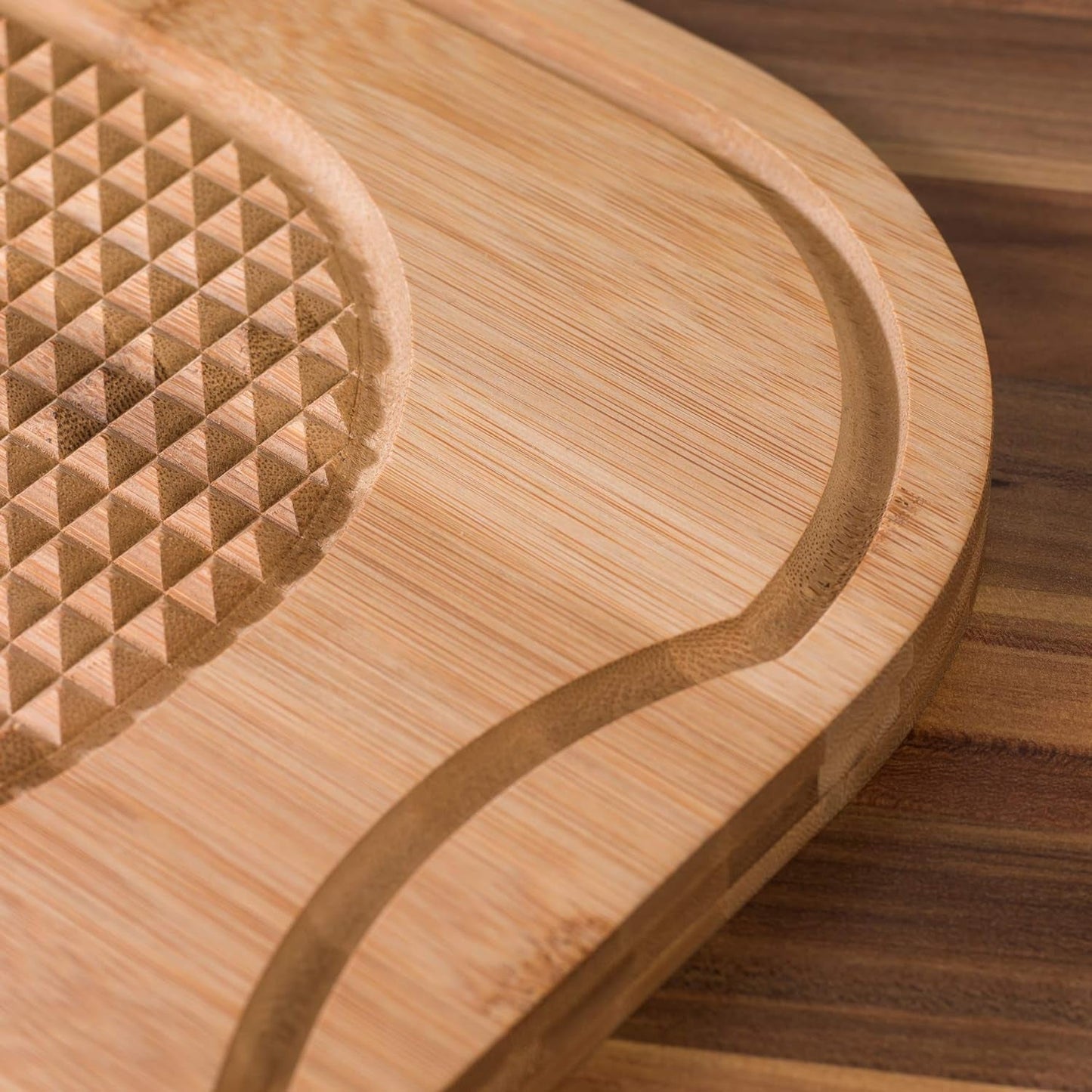 Premium Bamboo Cutting Board: Large 40x30cm with Juice Groove & Meat Spikes - High - Quality Kitchen Tool - Nourishment Tapestry