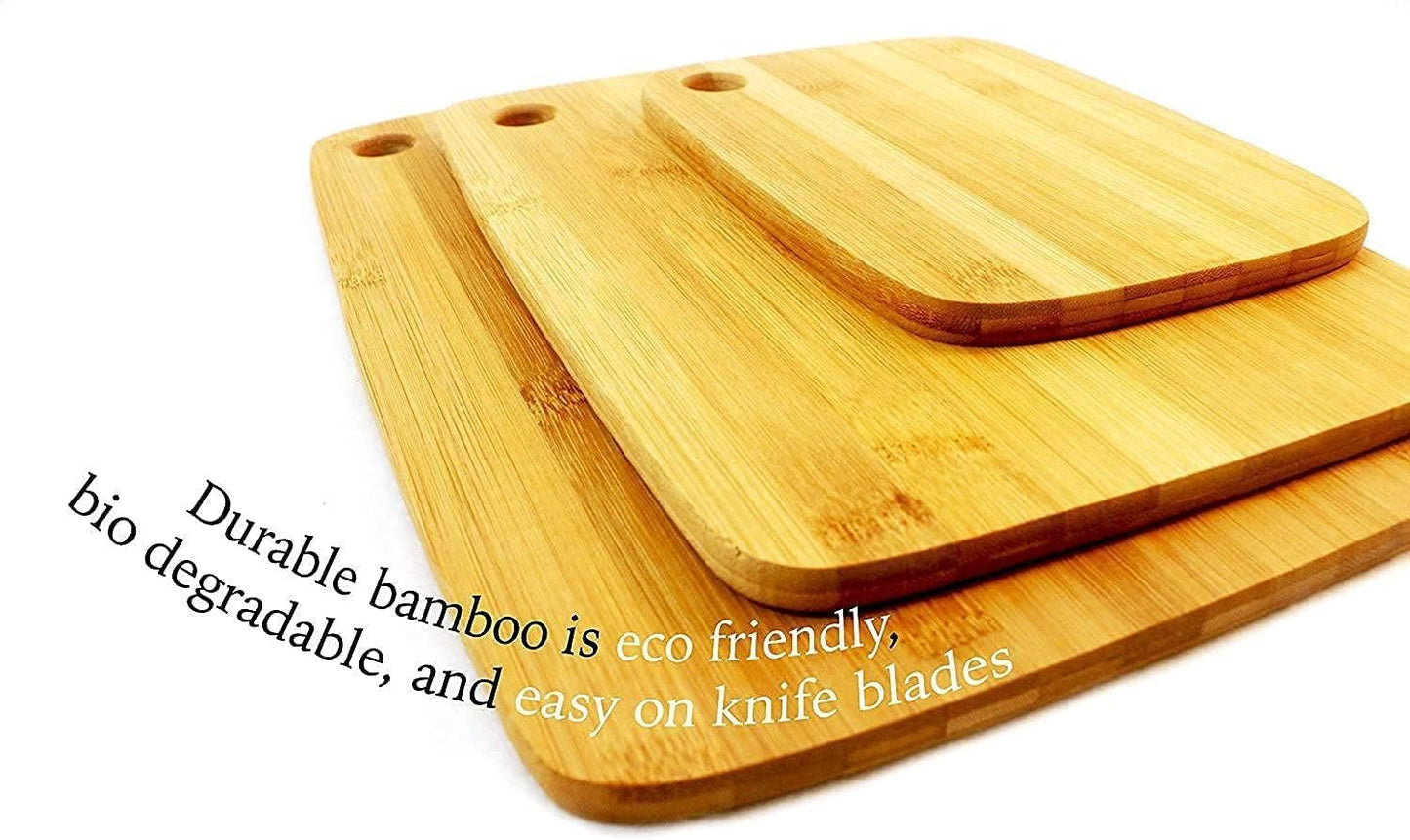 Premium Bamboo Cutting Board Set: Eco - Friendly Kitchen Essentials - Nourishment Tapestry