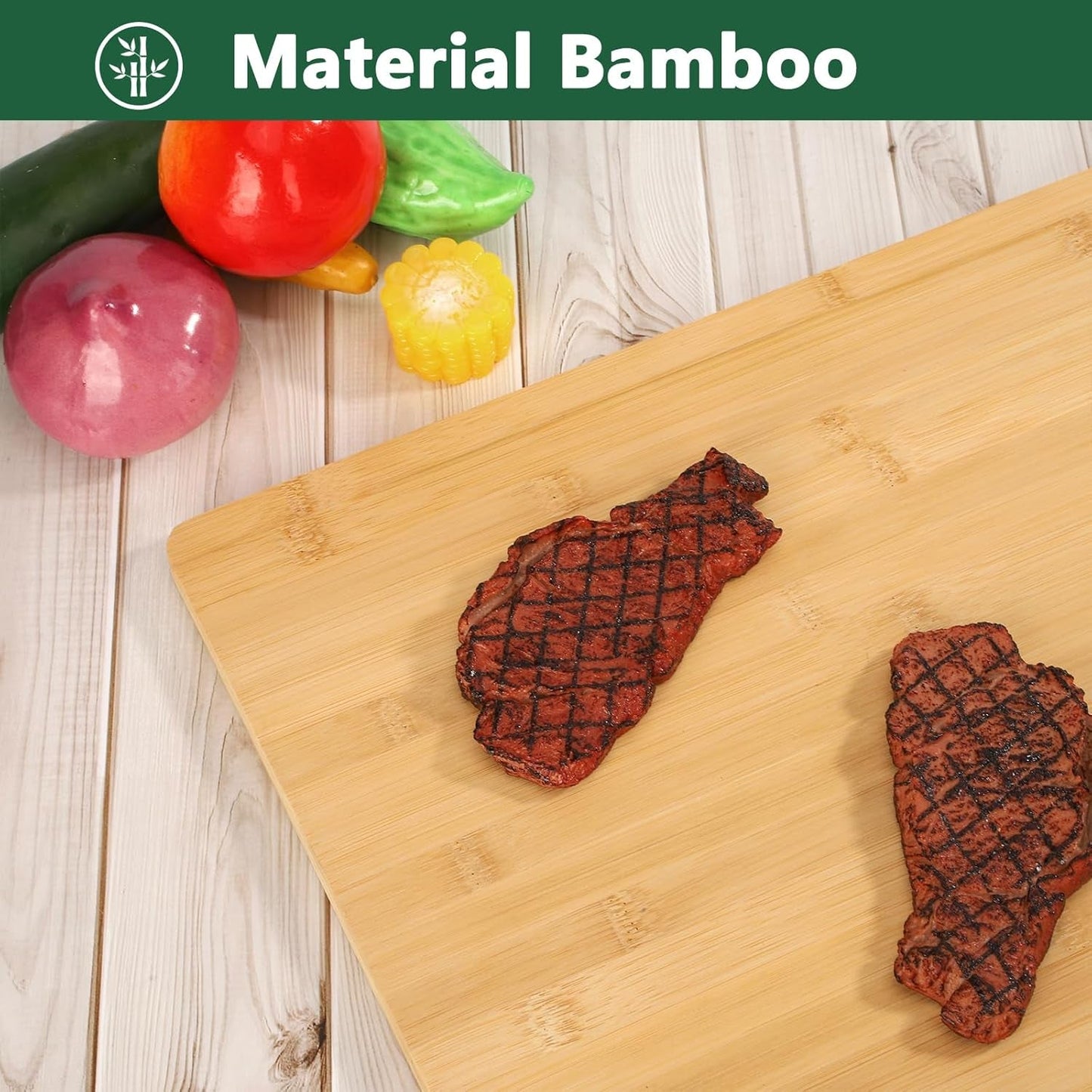 Premium Bamboo Cutting Board: Versatile Kitchen & Charcuterie Butcher Block - Perfect Housewarming Gift - Nourishing Tapestry
