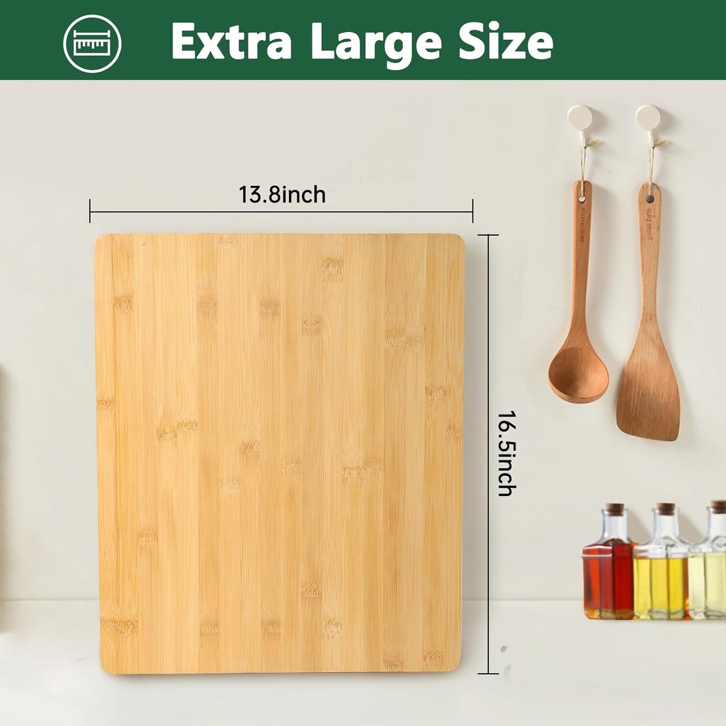 Premium Bamboo Cutting Board: Versatile Kitchen & Charcuterie Butcher Block - Perfect Housewarming Gift - Nourishing Tapestry