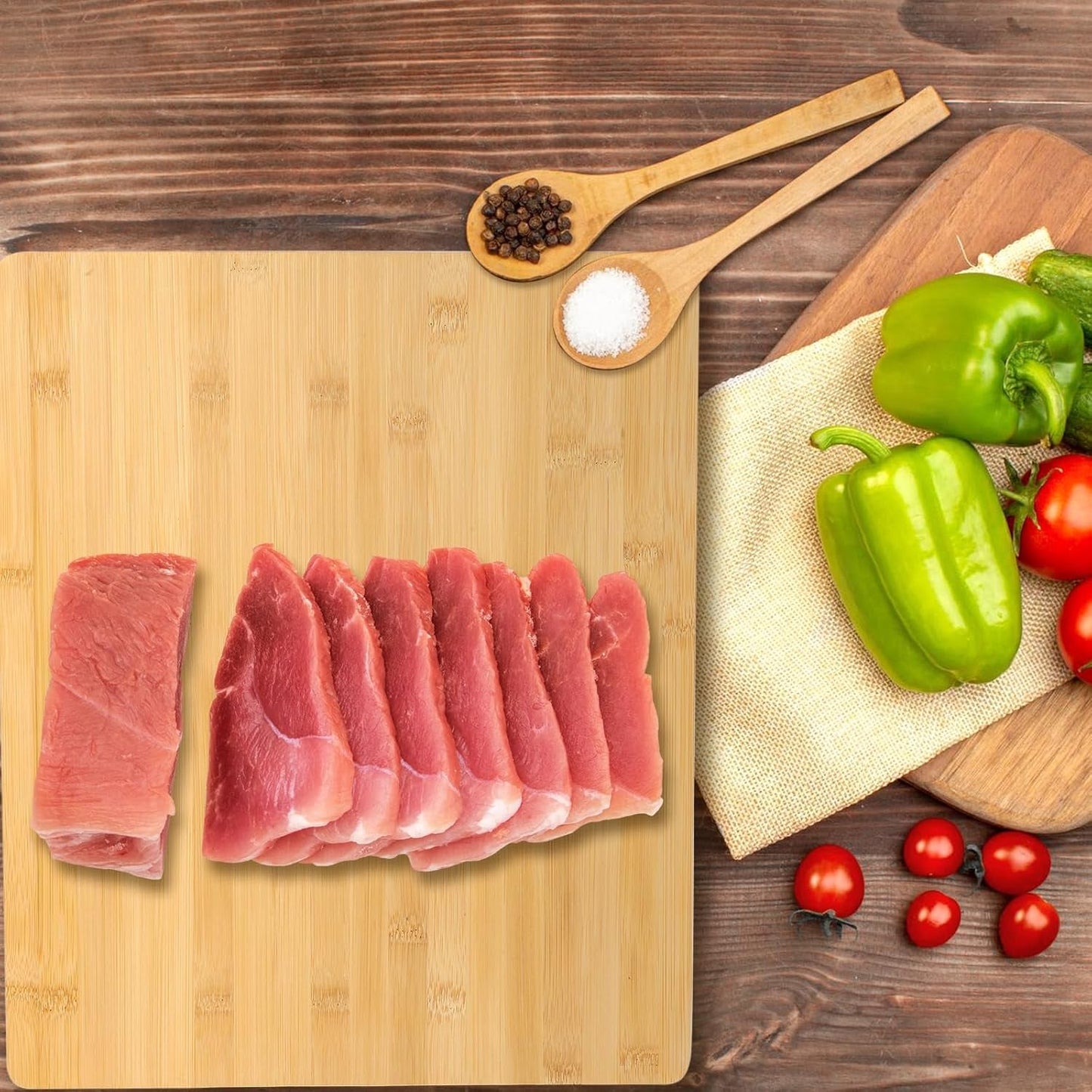 Premium Bamboo Cutting Board: Versatile Kitchen & Charcuterie Butcher Block - Perfect Housewarming Gift - Nourishing Tapestry