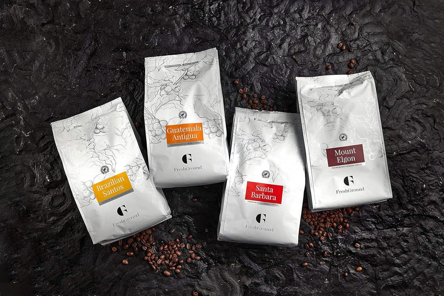 Premium Coffee World Tour Whole Bean Set - Taste Exotic 5 - Star Flavors - Nourishment Tapestry