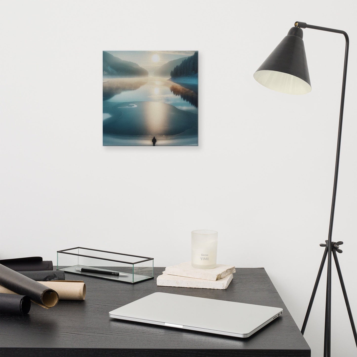 Serene Landscape Canvas: Home Tranquility Wall Art for Stress Relief - Nourishment Tapestry