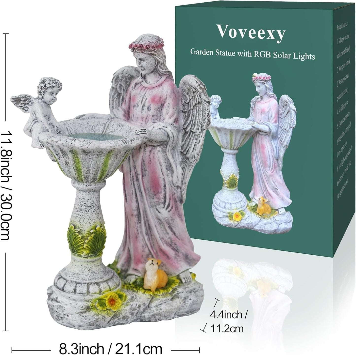 Solar Angel Garden Statue: Color - Changing Outdoor Decor - Buy Now! - Nourishment Tapestry