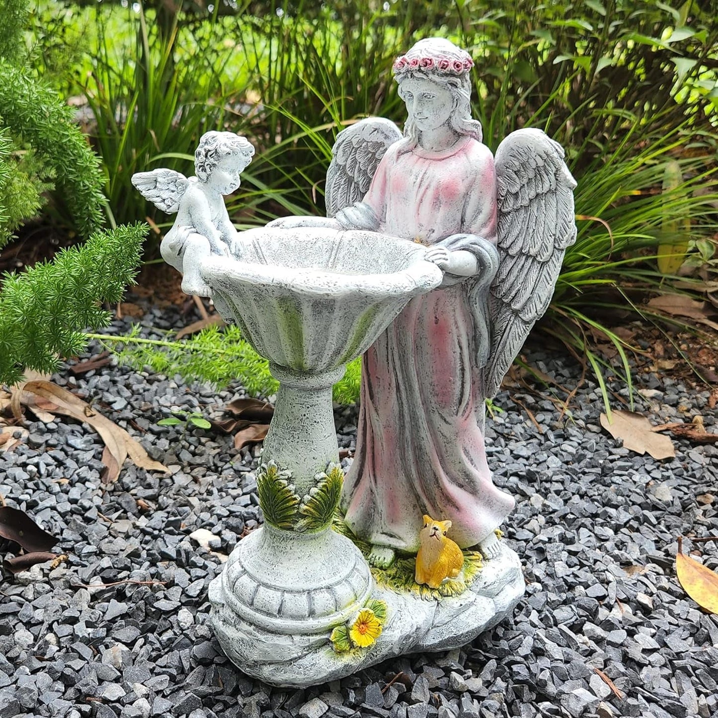 Solar Angel Garden Statue: Color - Changing Outdoor Decor - Buy Now! - Nourishment Tapestry