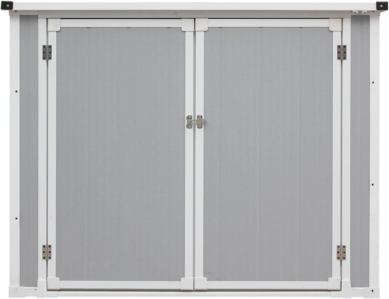 Spacious Grey Garden Shed: Outdoor Storage Solution for Lawn & Patio Tools - Nourishment Tapestry