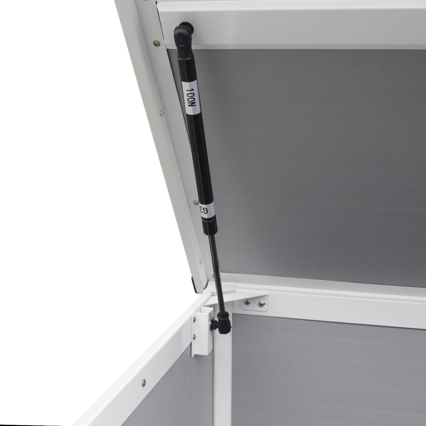 Spacious Grey Garden Shed: Outdoor Storage Solution for Lawn & Patio Tools - Nourishment Tapestry