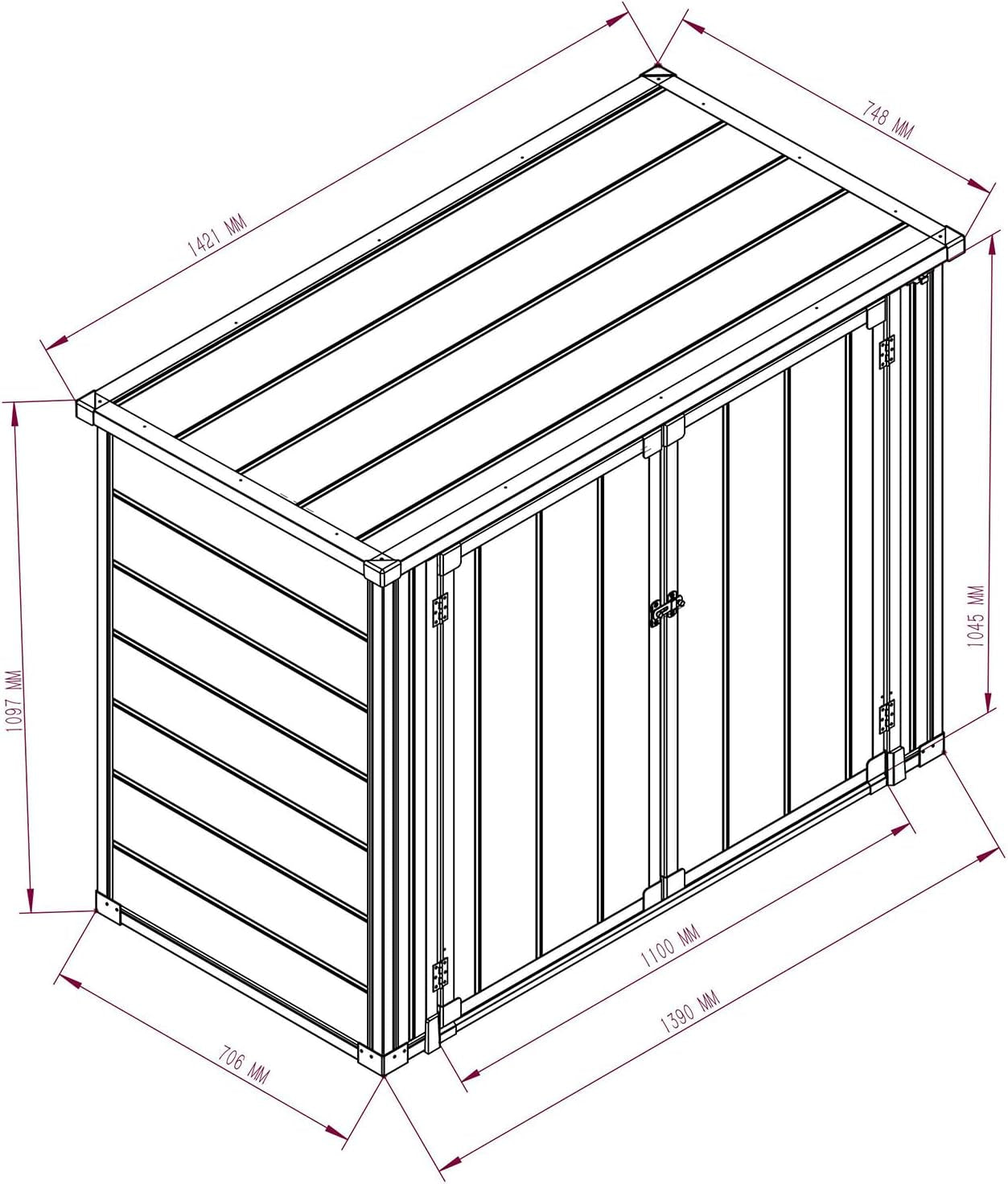 Spacious Grey Garden Shed: Outdoor Storage Solution for Lawn & Patio Tools - Nourishment Tapestry