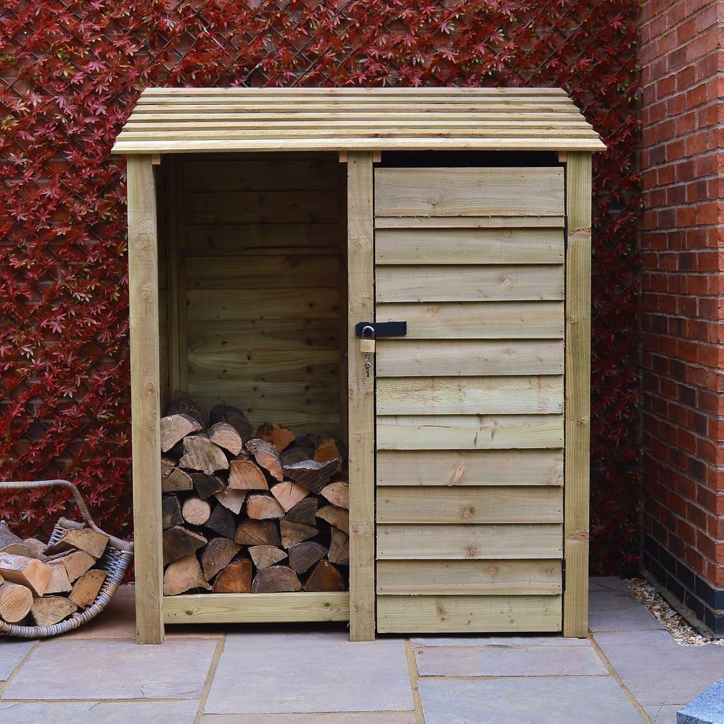 Sturdy 6Ft Wooden Garden Shed: Light Green, Heavy - Duty Tool Storage Solution - Nourishment Tapestry
