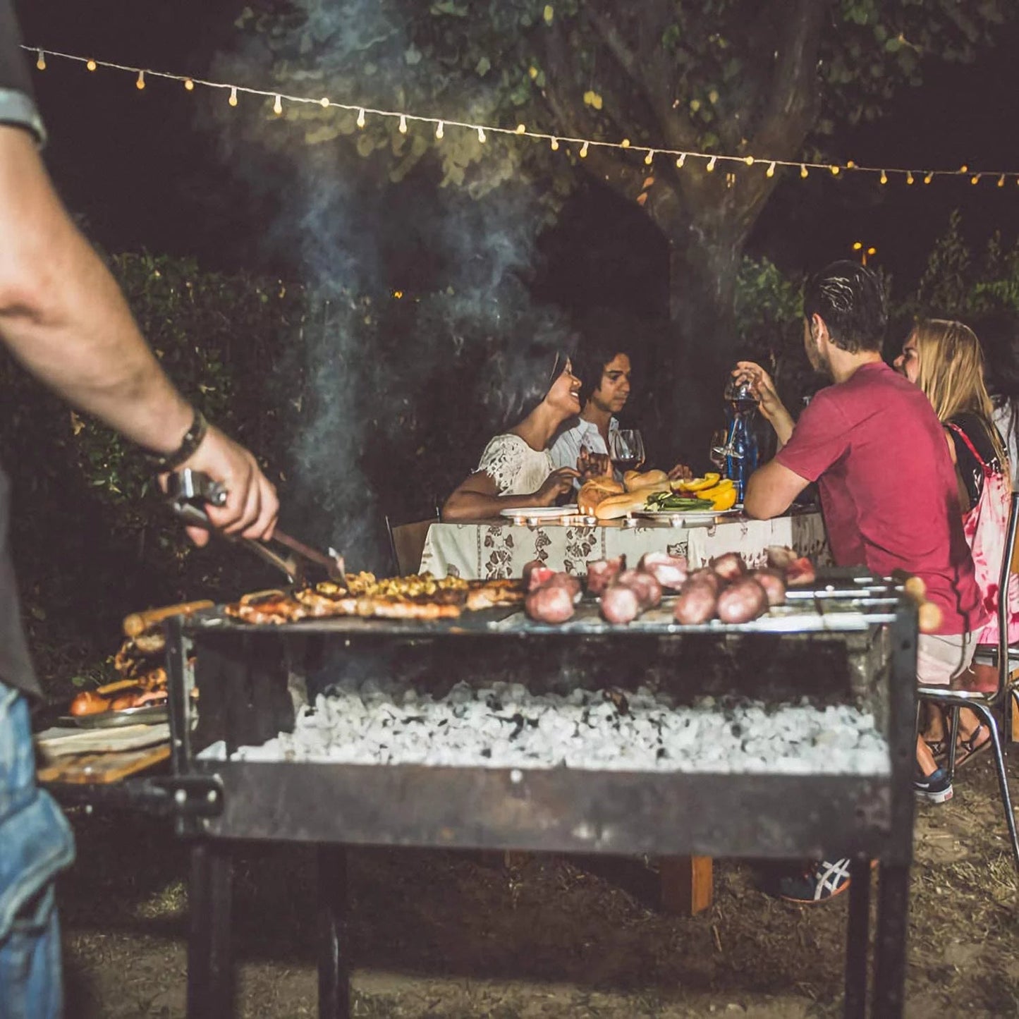 Ultimate 20 - Piece BBQ Grill Accessories Set with Stainless Steel Utensils and Cooler Bag for Camping and Outdoor Cooking - Nourishment Tapestry