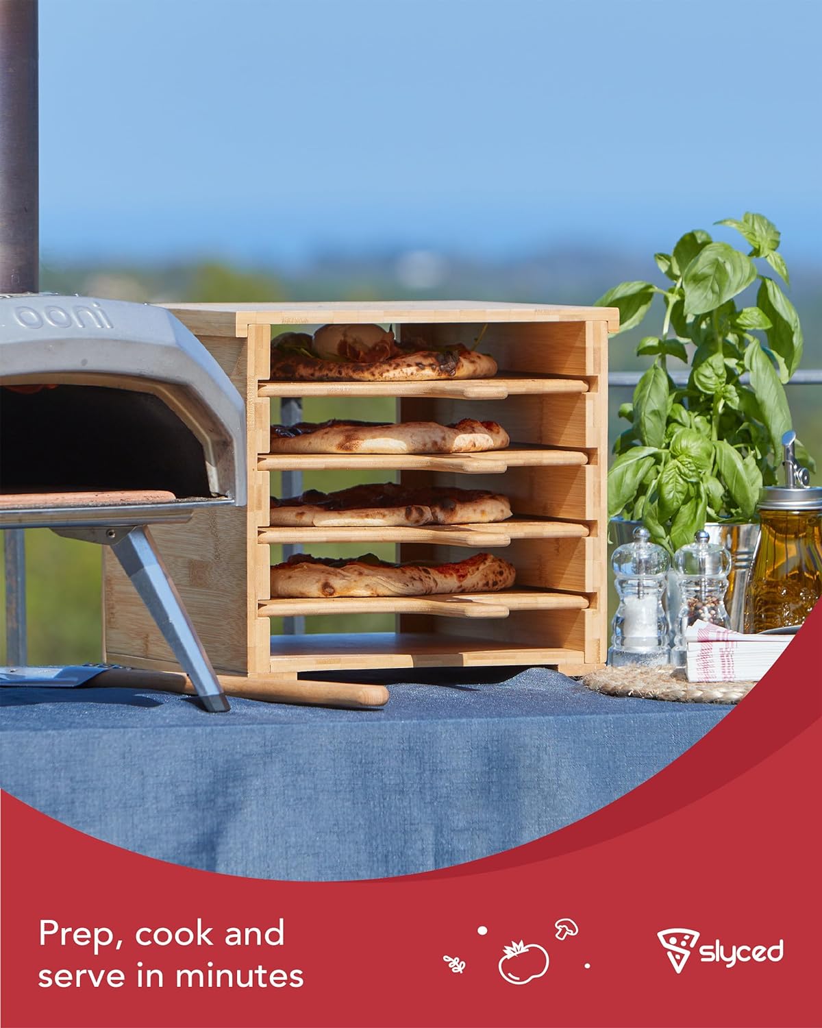 Ultimate Pizza Night Set: Premium Bamboo Peel, Non - Stick Boards & Rack - Perfect Homemade Pizza Kit - Nourishment Tapestry
