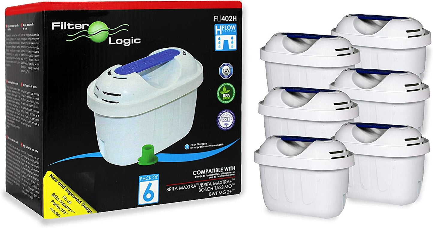 Universal 6 Pack Filter Cartridges for Brita Maxtra & Plus+ Water Jugs - Fits Various Brands & Models - Buy Now! - Nourishment Tapestry