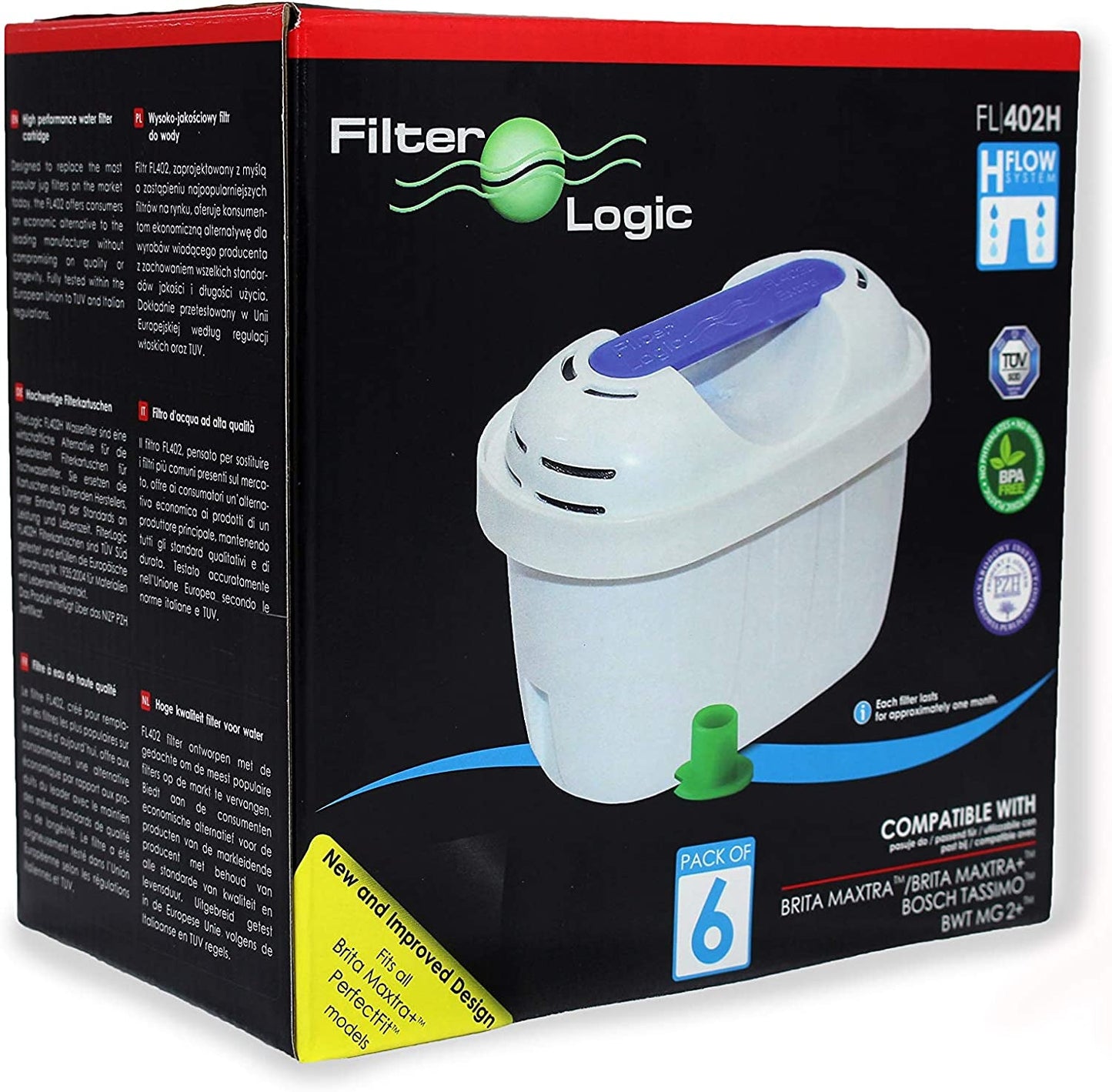 Universal 6 Pack Filter Cartridges for Brita Maxtra & Plus+ Water Jugs - Fits Various Brands & Models - Buy Now! - Nourishment Tapestry