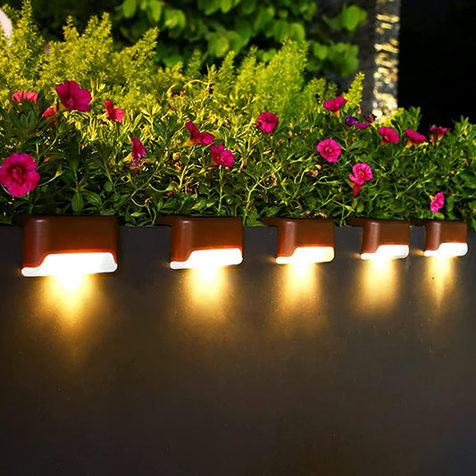 16 - Pack Solar Deck Lights: Warm White LED Accent Lighting for Patio, Stairs & Fence - Waterproof Outdoor Ambiance - Nourishment Tapestry