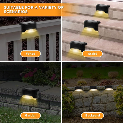 16 - Pack Solar Deck Lights: Waterproof LED Warm Glow for Stairs, Fences & Pathways - Outdoor Lighting Solution - Nourishment Tapestry