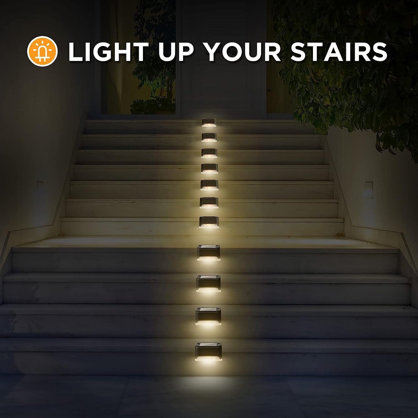 16 - Pack Solar Deck Lights: Waterproof LED Warm Glow for Stairs, Fences & Pathways - Outdoor Lighting Solution - Nourishment Tapestry