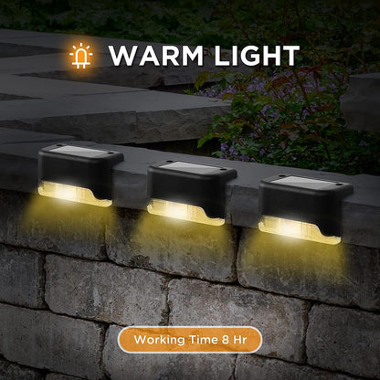 16 - Pack Solar Deck Lights: Waterproof LED Warm Glow for Stairs, Fences & Pathways - Outdoor Lighting Solution - Nourishment Tapestry
