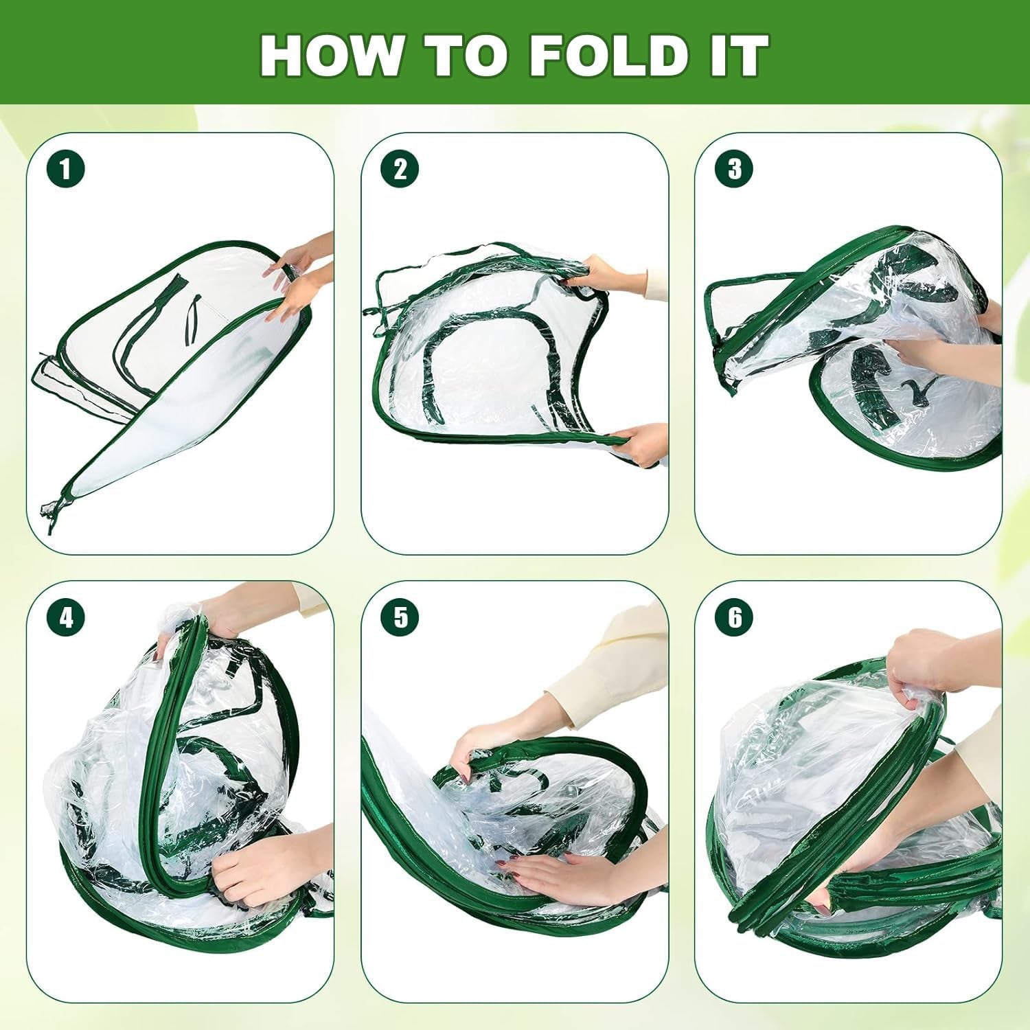2 - Pack Pop - Up Greenhouse: Portable Plant Protection for Indoor & Outdoor Gardens - Nourishment Tapestry