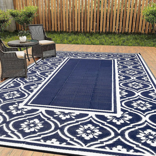 8'x10' Waterproof Outdoor Rug: Multi - Use Patio Mat for Camping, RV, Deck - On Sale - Nourishment Tapestry