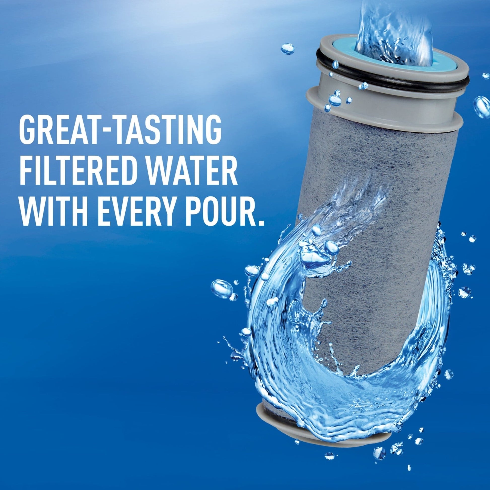 Blue Stream 10 - Cup Water Filter Pitcher - Clean & Refreshing Water On Demand - Nourishment Tapestry