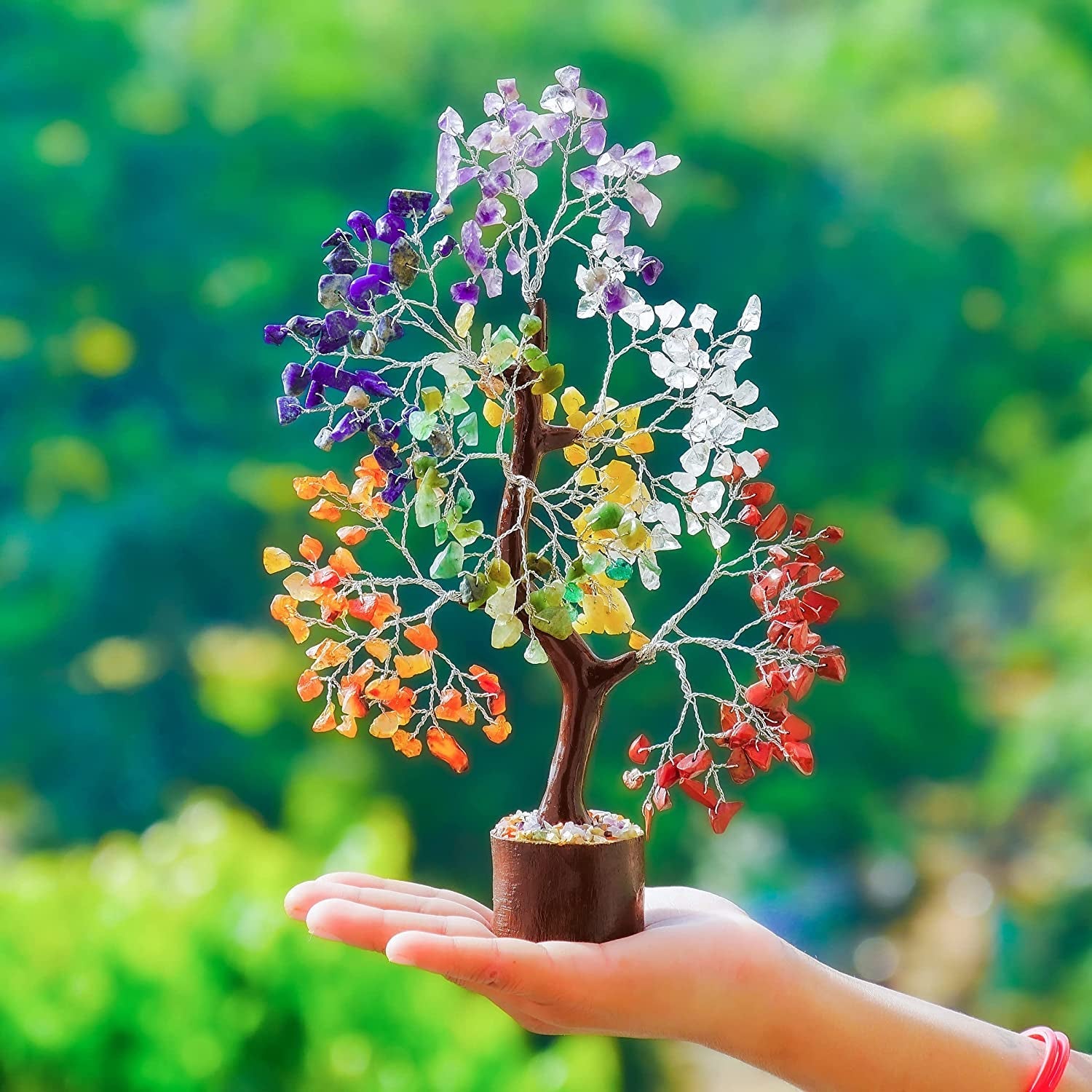 Chakra Tree of Life: Crystal Meditation Decor and Spiritual Gifts for Women - Enhance Your Spiritual Space - Nourishment Tapestry