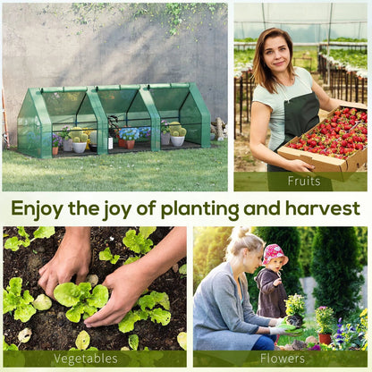 Compact 9 Greenhouse: Portable Outdoor Garden with UV - Resistant Cover and Easy - Access Doors for Sale - Nourishment Tapestry