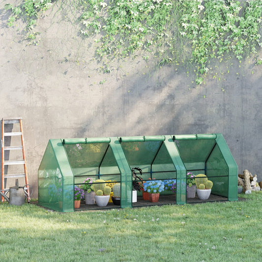 Compact 9 Greenhouse: Portable Outdoor Garden with UV - Resistant Cover and Easy - Access Doors for Sale - Nourishment Tapestry