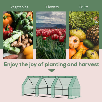 Compact 9 Greenhouse: Portable Outdoor Garden with UV - Resistant Cover and Easy - Access Doors for Sale - Nourishment Tapestry