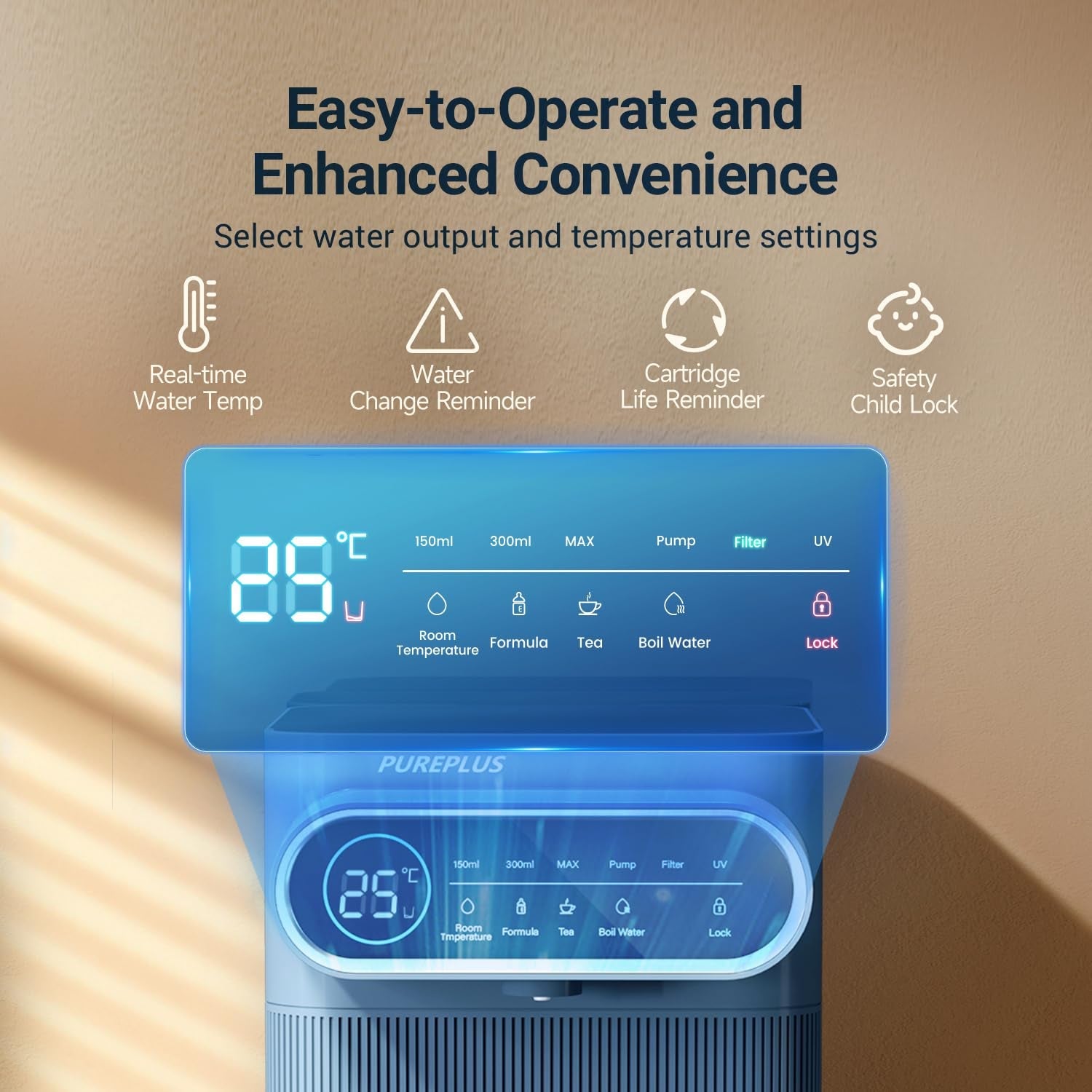 Countertop Reverse Osmosis Water Filtration System with Instant Hot Water Dispenser - Nourishment Tapestry